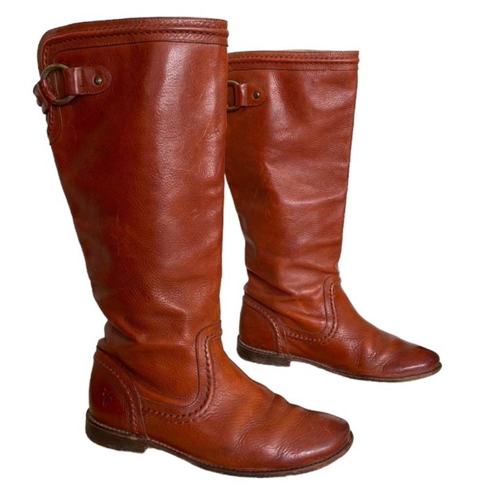 𝅺frye Equestrian Leather Boots 7